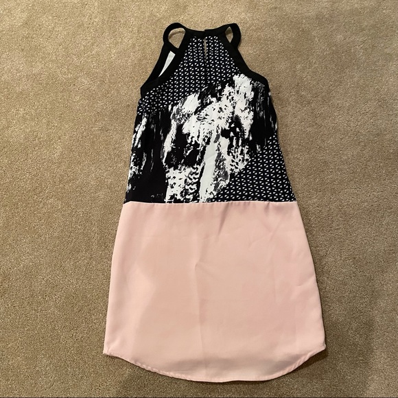 Adelyn Rae Mixed Print Racerback dress - Picture 2 of 16